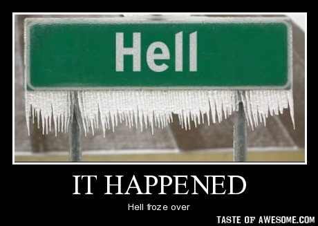 Hell michigan freezes over